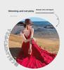 Элегантное красное пляжное платье Fairy: Длинная юбка Sanya Travel с открытой спиной