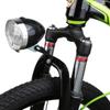 Vintage Front Light 3 LED Bike Headlight Flashlight Cycling Head Lamp for Night Riding Black
