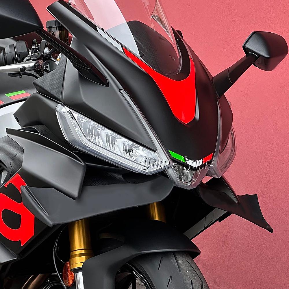 New For Aprilia RS660 RS 660 rs660 2020-2025 Motorcycle ABS Front Spoiler Wing Aerodynamic Winglet Kit Fairing Accessories