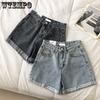 Denim Shorts Women's Summer Slim Breathable Wide Leg Pants Loose High Waist Shorts
