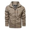 Spring and Autumn New Men's Sports Jacket Solid Color Casual Windproof Waterproof Jacket Large Size Jacket Men's Clothing