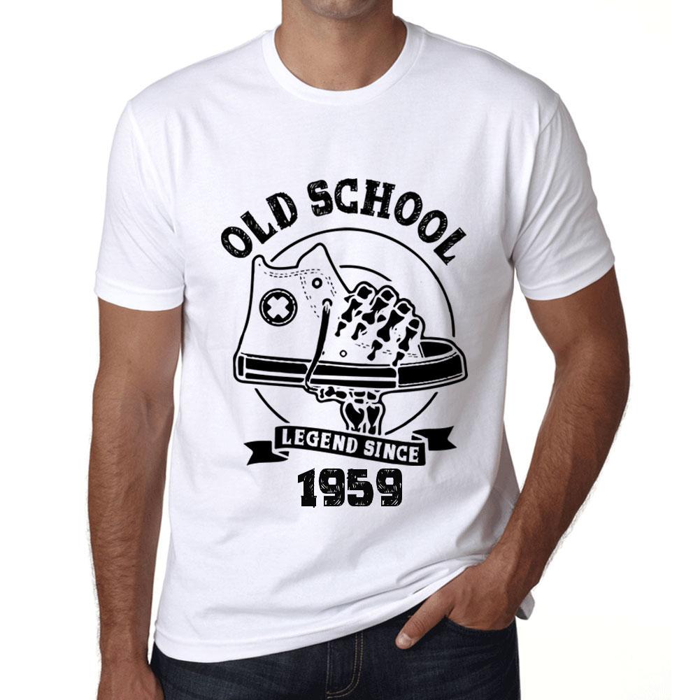 Men’s Vintage Tee Shirt Graphic T Shirt Old School All Star Since 1959 White