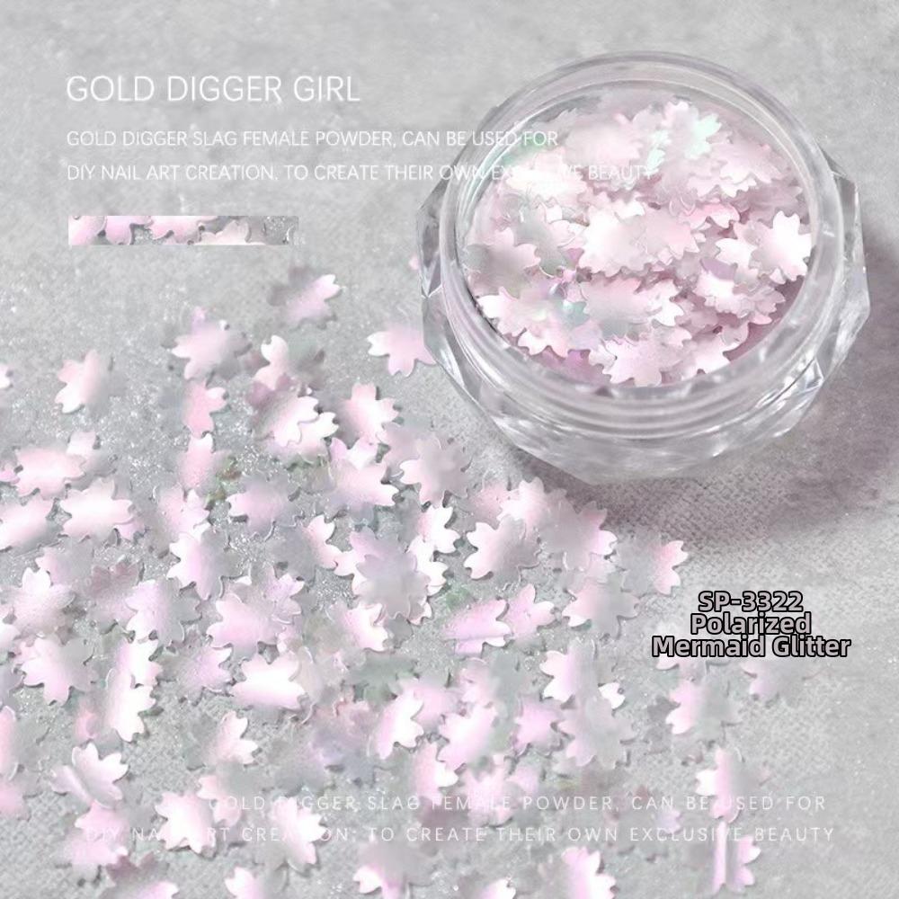 Flower Butterfly Nail Art Glitter Pink Cherry Blossom DIY Nail Art for Nail Art Creation