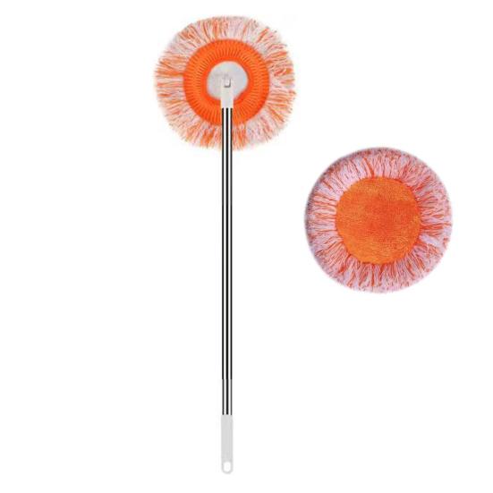 Высокоэффективная швабра с выдвижной ручкой, вращающаяся на 360 градусов, влажная и сухая швабра, двойная эффективность очистки, инструмент для уборки пола