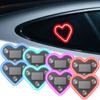 Heart-Shaped Neon Light Strip with Suction Cup Mounting Solar-Powered Glowing Heart-Shaped Neon Light Car Lighting Accessories