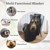 Плед Huke Bear Gifts, Крутой черный золотой огненный молниеносный медведь, Подарки с медведем для взрослых/детей/студентов, Крутой животный принт