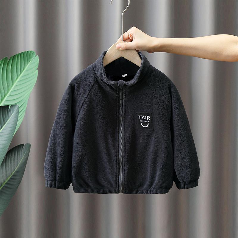 Флисовая куртка для мальчиков - зимняя коллекция 2023 года, теплый флис для осени/зимы