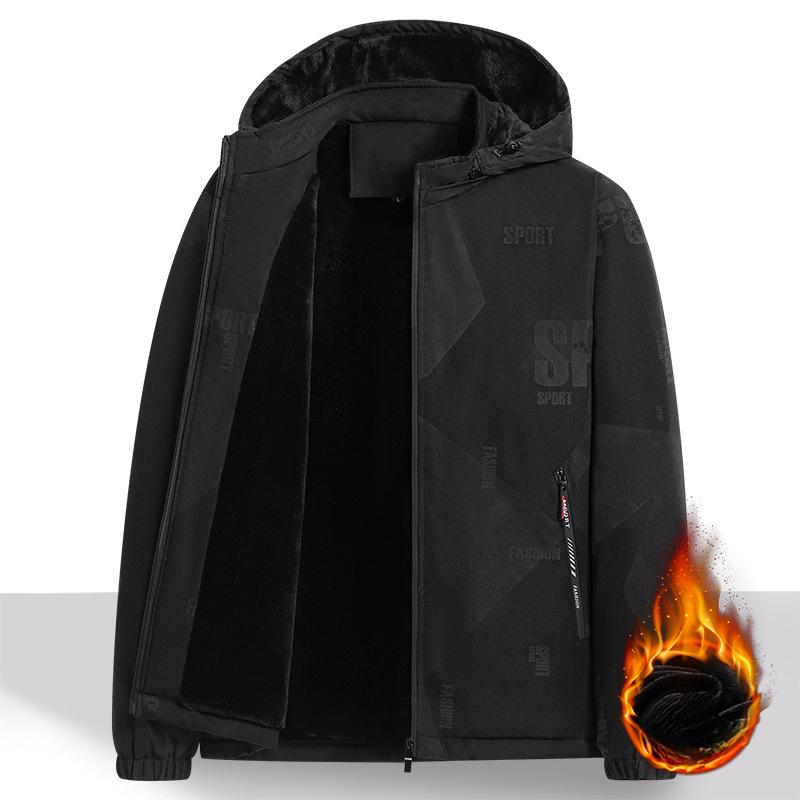 Осенне-зимняя однослойная куртка из бархата Soft Shell, мужская новая ветрозащитная и водонепроницаемая мужская куртка с утолщенным верхом