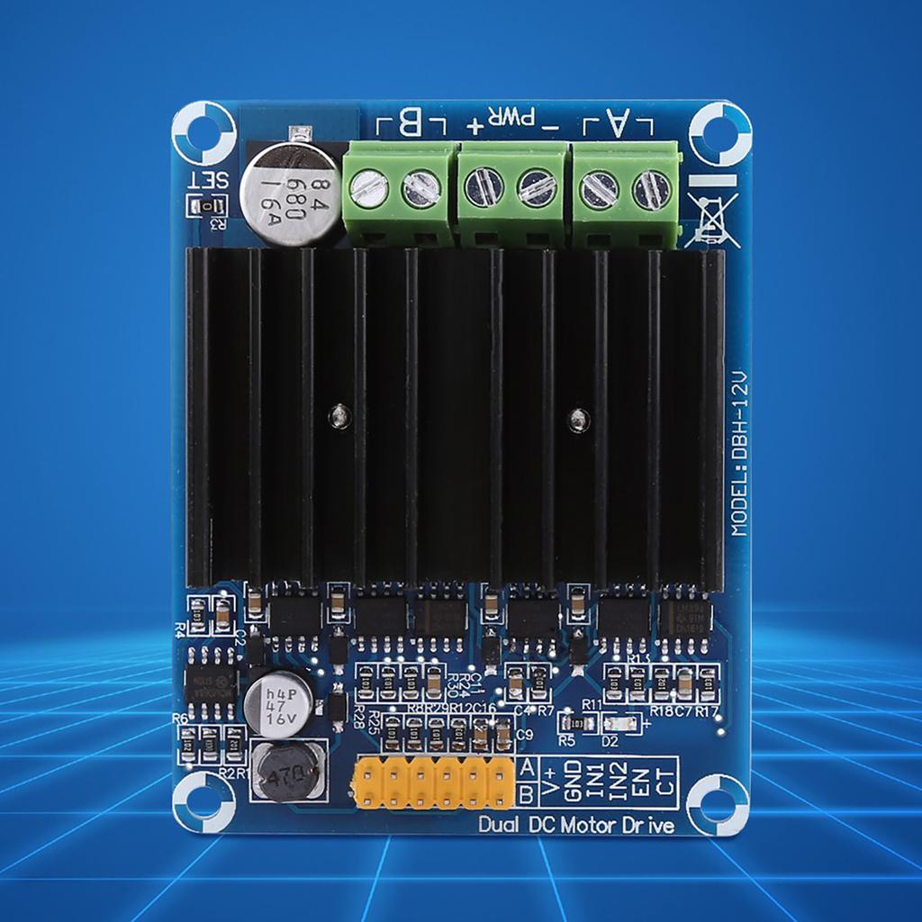 1 шт. DC5 12V 0A 30A Двухканальный H-мостовой модуль платы драйвера двигателя