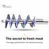 Meat Grinder Manual Mincer Sausage Maker Table Mount Pork Mincer Stainless Steel Adjustable Clamp Kitchen Tool Beef Pork Fish Chicken Sausage Making