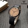 TORSO T0014L-BCBK Часы для пары с кожаным циферблатом Кожаные часы унисекс