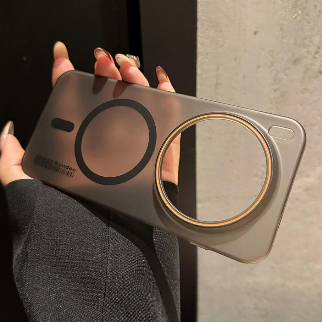 Ультратонкая матовая полоска для штрих-кода для чехла MagSafe для VIVO X300 X200 Ultra X100 X90 X80 S Pro Mini Полупрозрачная магнитная жесткая поликарбонатная крышка