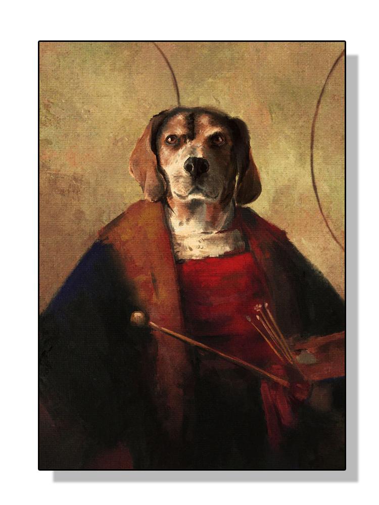 Винтажный бигль без зонтика, художественные постеры, холст, картина маслом, пейзаж, забавная собака, настенная картина для комнаты, домашний декор, Cuadros