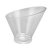 Acrylic Salad Bowl Slanted Salad Mixing Bowls Skid Resistant Bottom Serving Bowl for Pasta Fruit