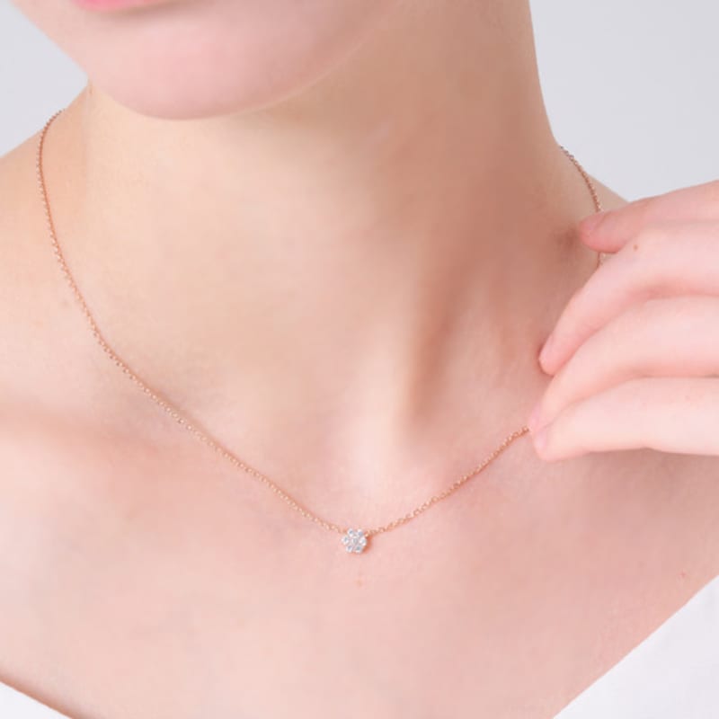ELLE Jewelry Mini Shine Stone Necklace ELBRNN239