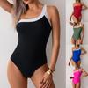 Купальный костюм, пляжная одежда, цельный купальник, женский, блокирующий, дышащий, плотный, сексуальный, удобный, красивый, бикини, модный, жизнерадостный, купальник на одно плечо