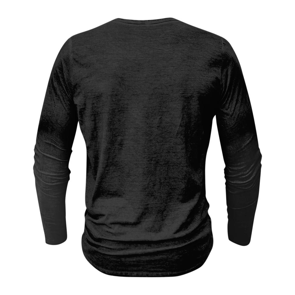 Мужская уличная винтажная футболка с длинными рукавами и капюшоном на шнуровке, осенний однотонный повседневный топ