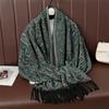 [T491] Luxury Winter Warm Thick Women Scarf Jacquard Paisley Hijab Foulard Cashmere Tassel Shawl Wraps Pashmina Muslim Blanket