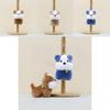 Adorable Plush Dog Keychain Cute Cartoon Dog Pendant Soft Toy Gift For Kids