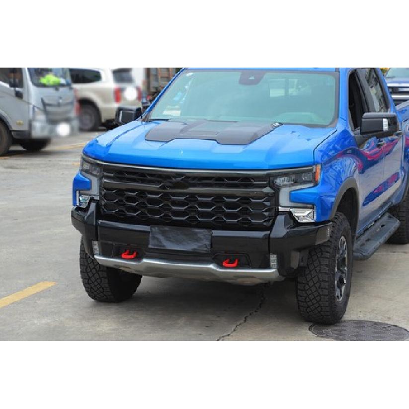 2x Chrome Front Bumper Grill Side Cover Trims Kit For + Chevy Silverado 1500