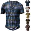Men's Summer Printed Short Sleeve Tops Men's Casual Fashion Short Sleeve Shirts