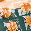 50Pcs/Bag Cartoon Transparent Bread Bag Good Sealing Non-stick Oilproof Waterproof Pastry Packaging Bag Bakery Supply