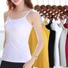 Women's Large Size Round Neck Knit Camisole – Solid Color, Summer Bottoming & Outerwear
