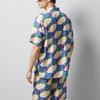 Gucci 3D GG Print Silk Shirt 'Blue Ivory' Men's 770432-ZAPEY-9093
