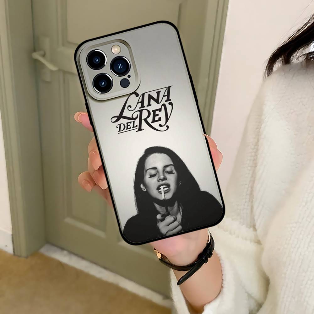 Черный чехол для телефона с изображением певицы Lana Del Rey, подходящий для IPhone 17, 16, 15, 11, 13, 14 Pro Max, Plus, X, Xr, Xs Max, 13 Mini