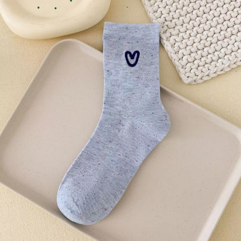 Женские весенне-осенние новые милые носки-гольфы с мультяшным рисунком, подходящие ко всему