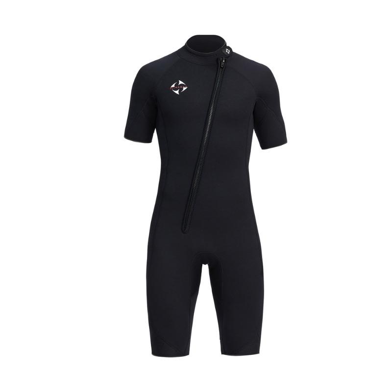 Мужской короткий гидрокостюм из неопрена 3 мм с короткими рукавами, толстый, сохраняющий тепло, костюм для подводного плавания, серфинга, медуз, подводного плавания, купальный костюм