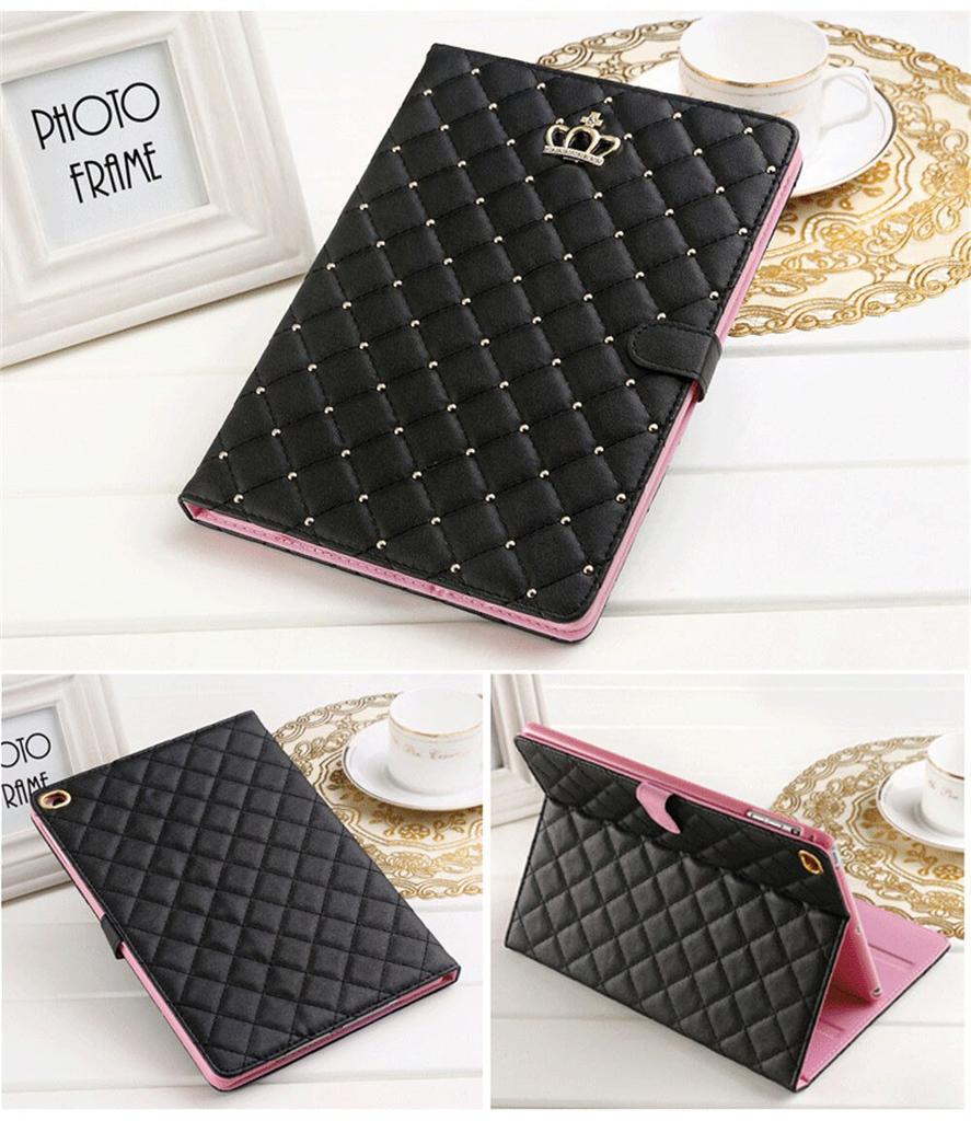 Кожаный чехол с дизайном Crown для iPad 9,7 2017 2018 Air1 2 10,5 air3 10,2 mini, защитный противоударный чехол для планшета с подставкой, чехол