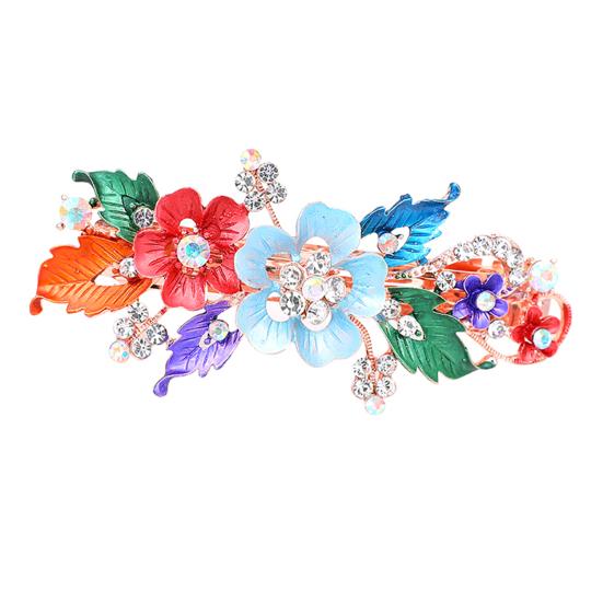 Модные женские заколки для волос со стразами, цветочные заколки, заколка для волос, весенние головные уборы
