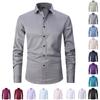 Men's Slim Fit Elastic Shirt, Business Thin Shirt