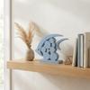 Vintage Wooden Fish Ornaments Mediterranean Style Nautical Fish Decoration  Office Desk