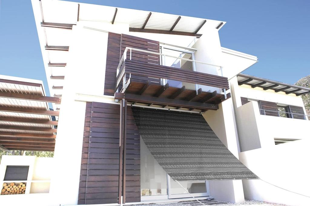 Meiwa Gravure Sunshade Master Awning Ortega (Black) 180 x 240 cm (OAK-1824)