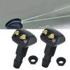2 Pcs Car Dual Holes Windshield Wipers Nozzle Fits Most Car Models Car Wiper Water Spray Jet Adjustable Wipers Accessories