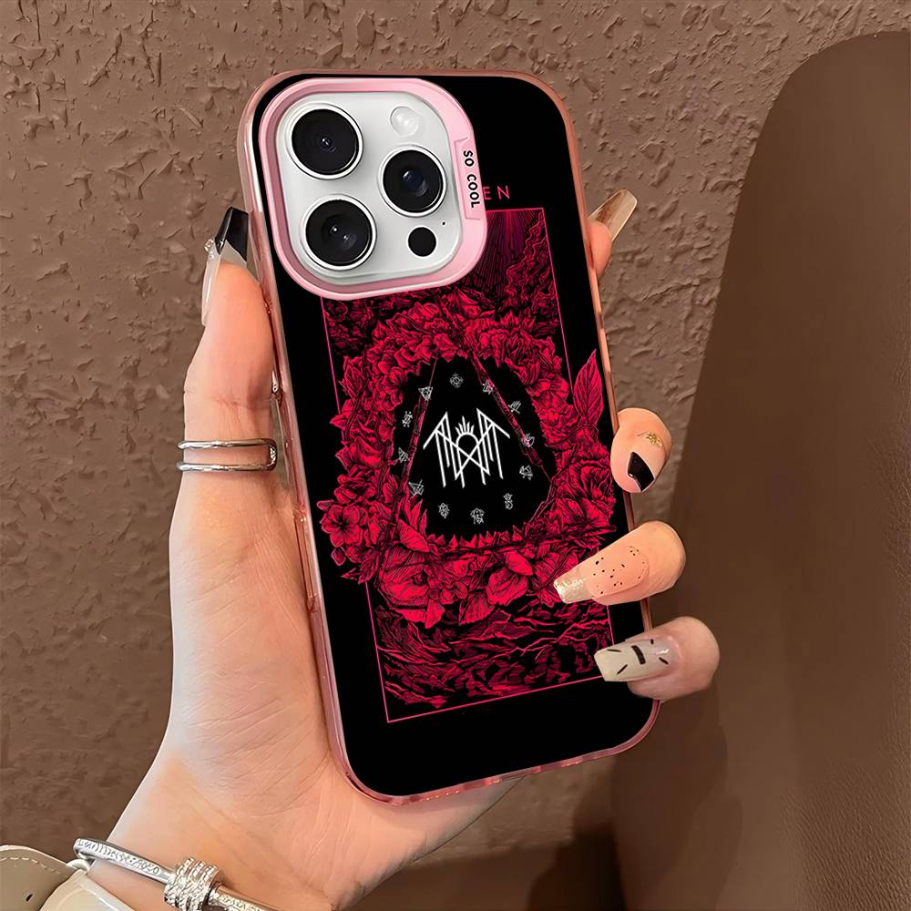 Чехол для телефона Sleep Rock Band T-Token для iPhone 16 15 14 13 12 11 Pro Max X XR XSMAX 8 7 Plus Матовый ударопрочный задний чехол
