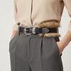 Retro Leather Fur Belt Rivet Y2K Waistband Fashion Punk Style Belt  Pants Accessories
