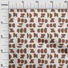 oneOone Cotton Flex Brown Fabric Geometric Sewing Material Print Fabric By The Yard 40 Inch