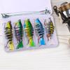 5Pcs Sinking Wobblers Fishing Lures Multi Jointed Swimbait Multi-Section Hard Bait Pike Carp Fishing Tools