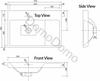 Bathroom set: cabinet with washbasin 80x60, tap, siphon, click-clack plug Bonita
