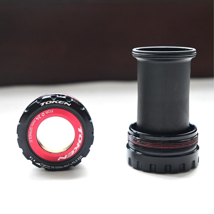 TOKEN Bicycle BB Ceramic Bearing Bottom Bracket, T47 68 73mm Frame, BB47R24 BB47R29 68mm 73mm 24mm 29mm TBT