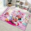 3D Minnie Mouse Daisy Duck Cartoon Themed Carpet Bedroom Living Room Sofa Rug Children's Room Large Area Decor Mat Potdemiel