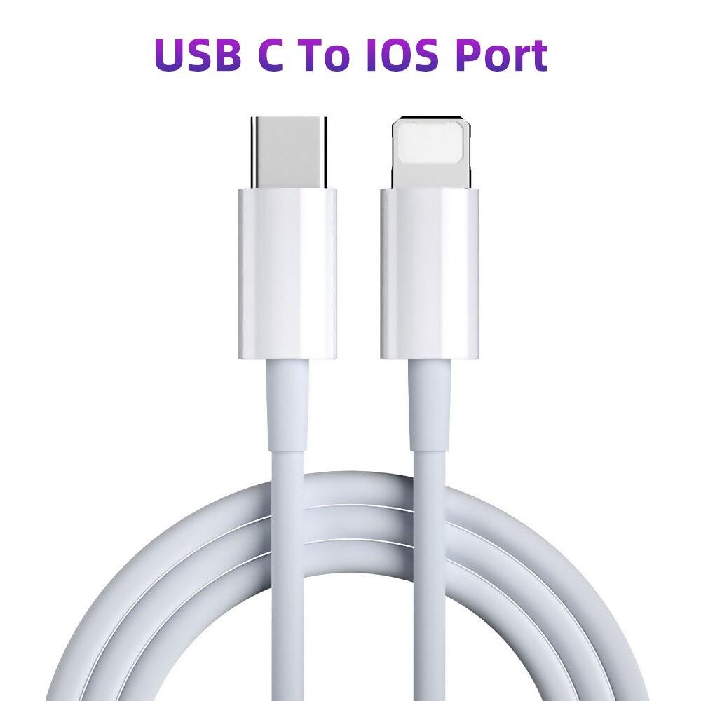 Кабель PD USB Type C, 20 Вт для iPhone 13, 12, 11 Pro Xs Max XR 8 8PLUS, зарядное устройство для быстрой зарядки MacBook iPad Pro, кабель USBC для передачи данных Type-C