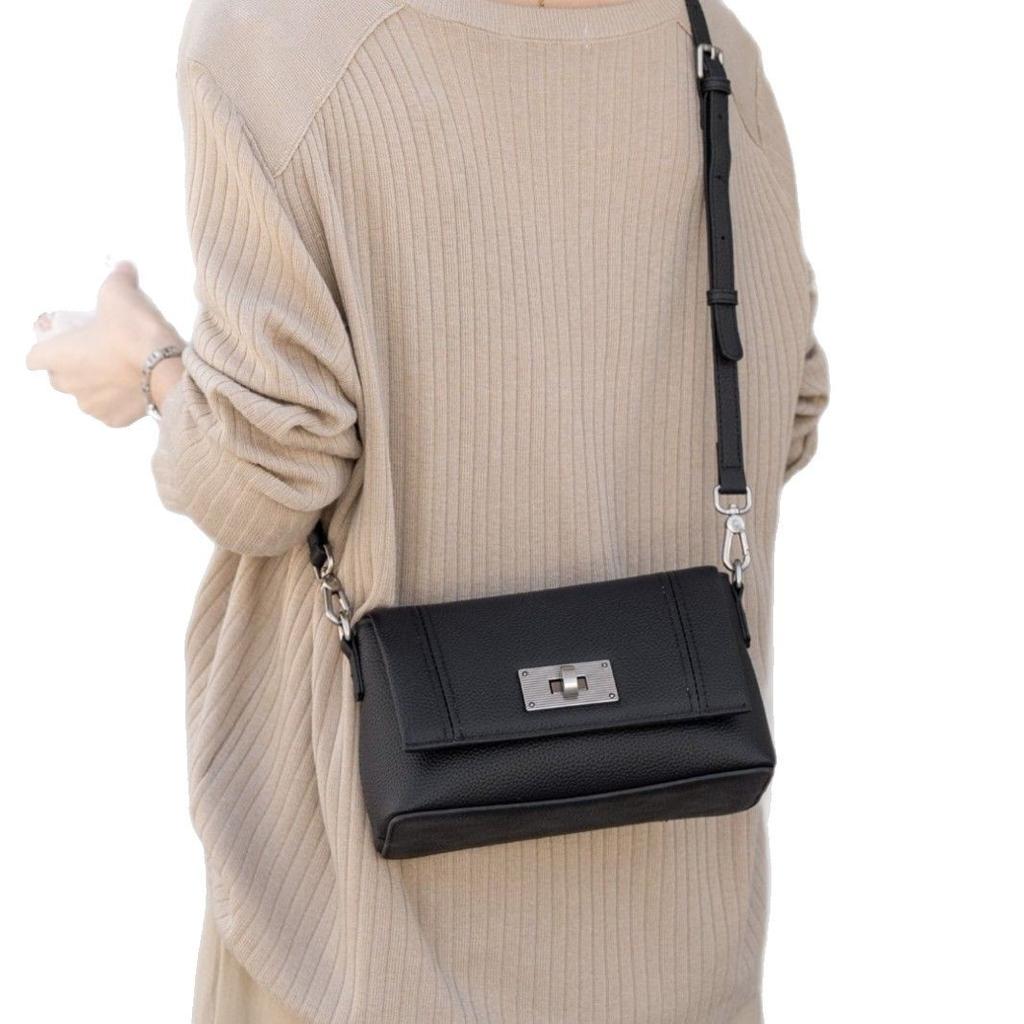 Кожаная сумка через плечо, модная универсальная сумка High Sense Diagonal Small Square Bag, женская сумка