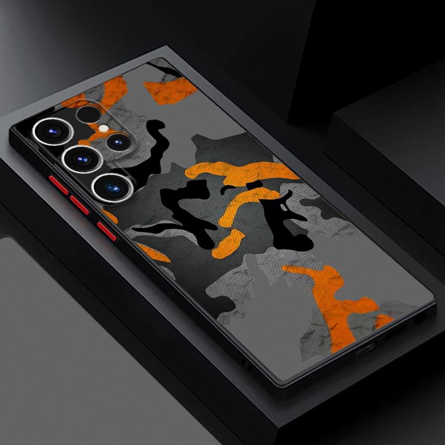 Camouflage Pattern Funda Back Phone Cover Case for Samsung Galaxy S20 FE S24 Plus S22 S21 S25 Ultra S23 FE S26 Note 20 Ultra 10+