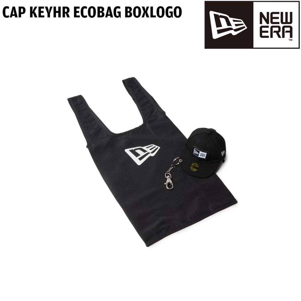 New Era Eco Bag Cap Pouch Key Holder Logo FREE CAP KEYHR ECOBAG BOXLOGO BLK 251 Black/Flag