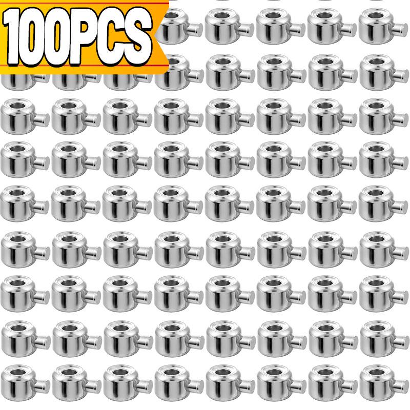 10/100 шт. Позиционирующие бусины Ручная работа DIY Браслет Ожерелье Застежка-клипса Проволочный шнур Леска Позиционирующая пряжка Аксессуары