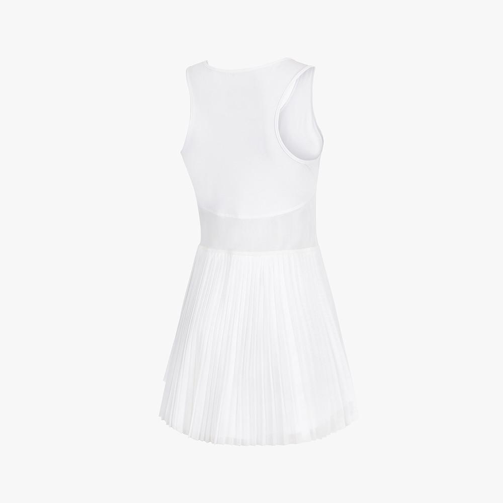 diadora Mesh Pleated Tennis Dress White